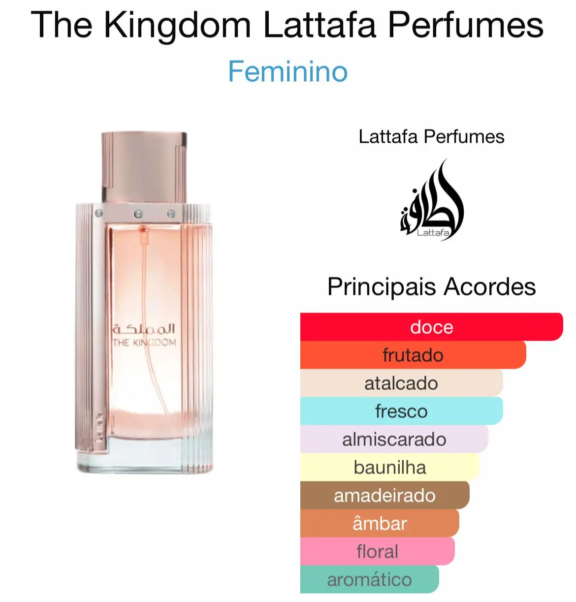 THE KINGDOM FEMININO – Lattafa 100ml – GL Parfum